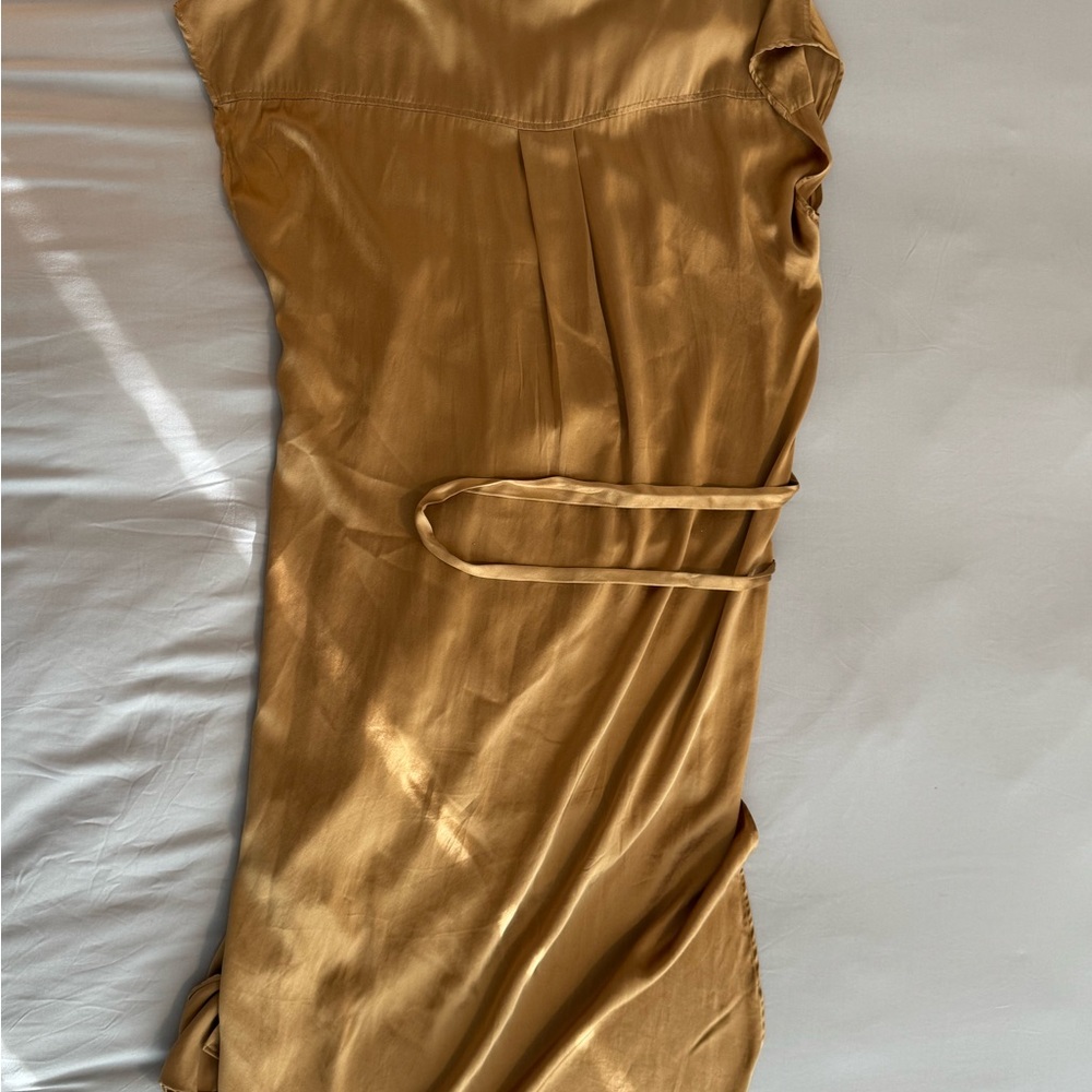 Banana Republic Washable Silk Midi Dress Size M VGUC - Picture 4 of 4